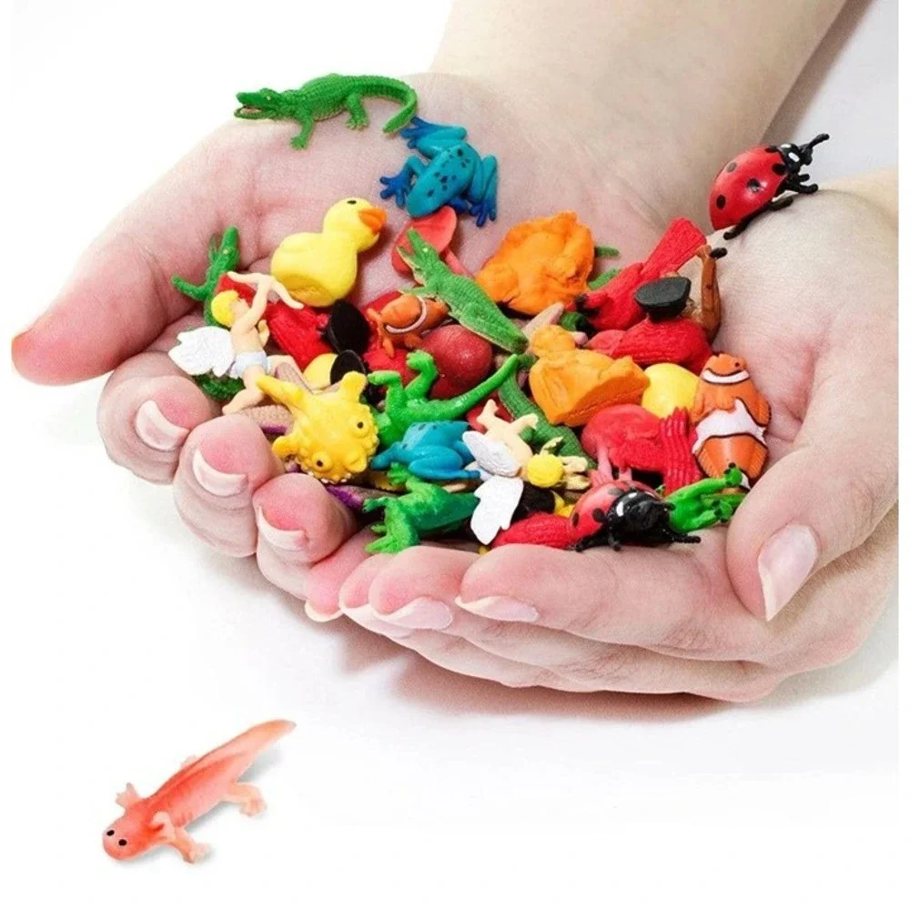 Bundle Deal - Axolotl Miniature Figure - Hand Painted‎ Collectible Mini Figurine